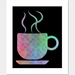 Hot Coffee Chocolate or Tea Posters and Art